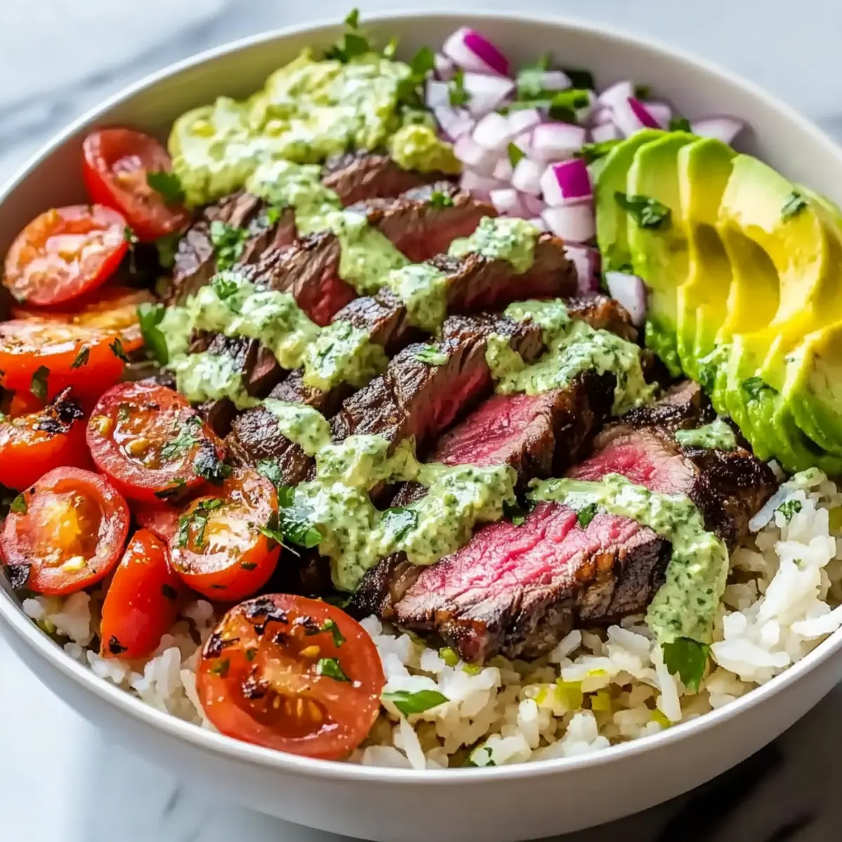 Cilantro Lime Steak Bowls