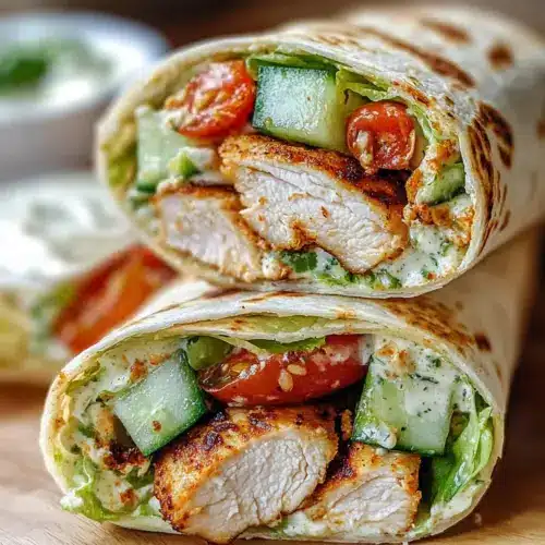 Garlic Chicken Wraps