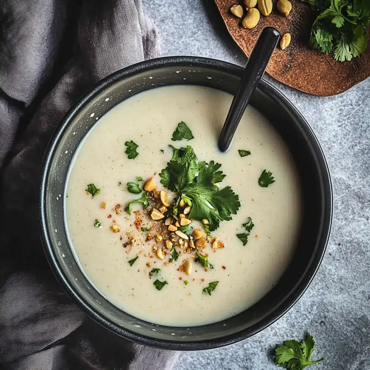 Thai Coconut Cauliflower Soup