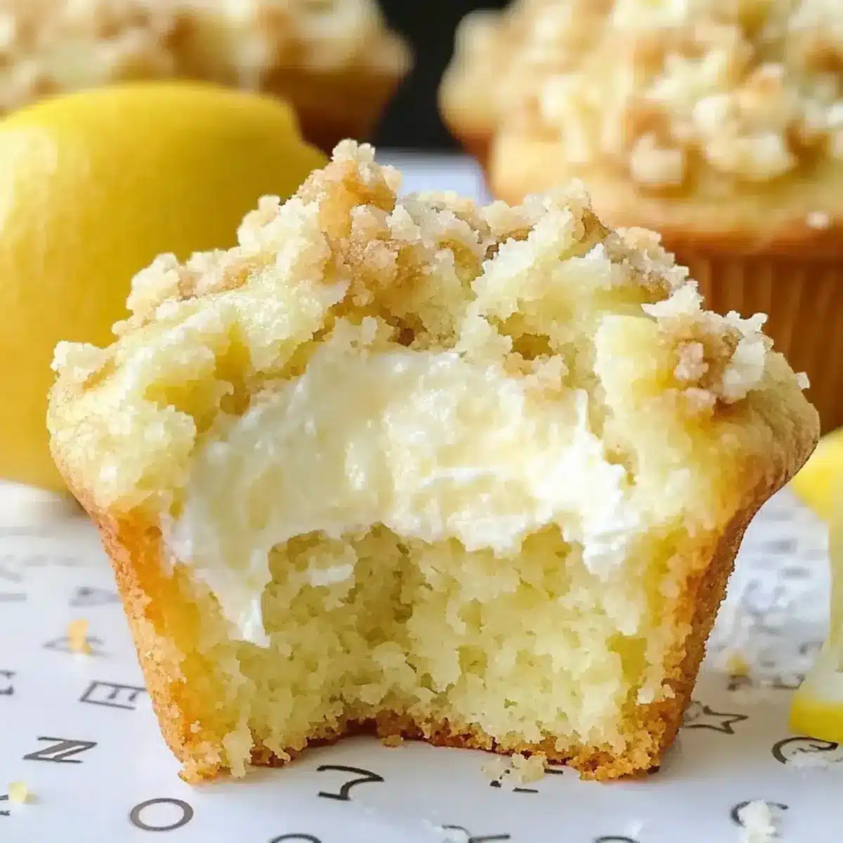 Lemon Cream Cheese Muffins