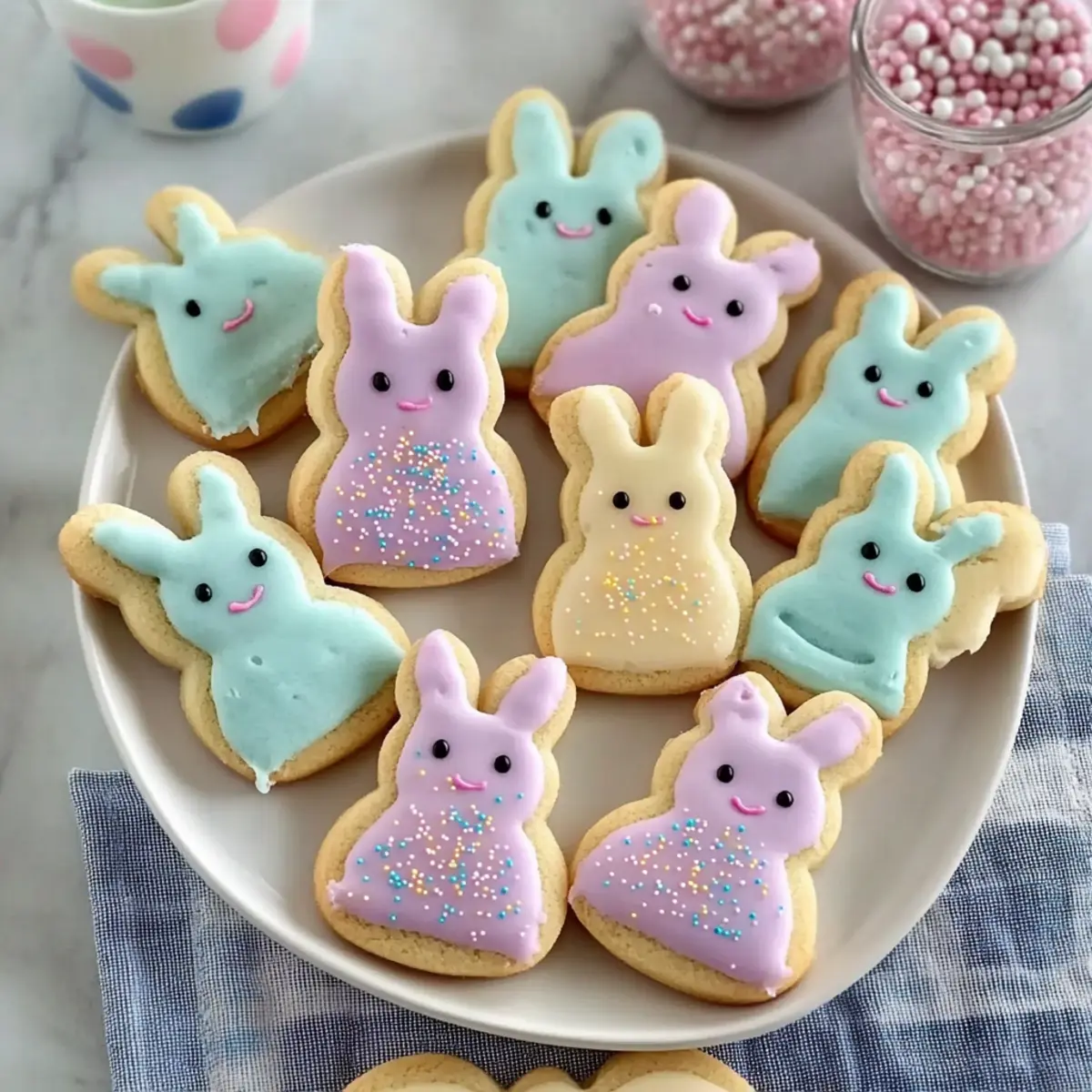 Soft Buttercream Bunny Cookies