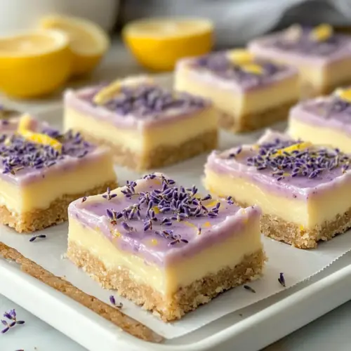 Lavender Lemon Cream Bars