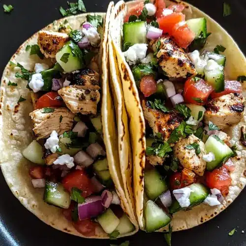 Mediterranean Chicken Tacos