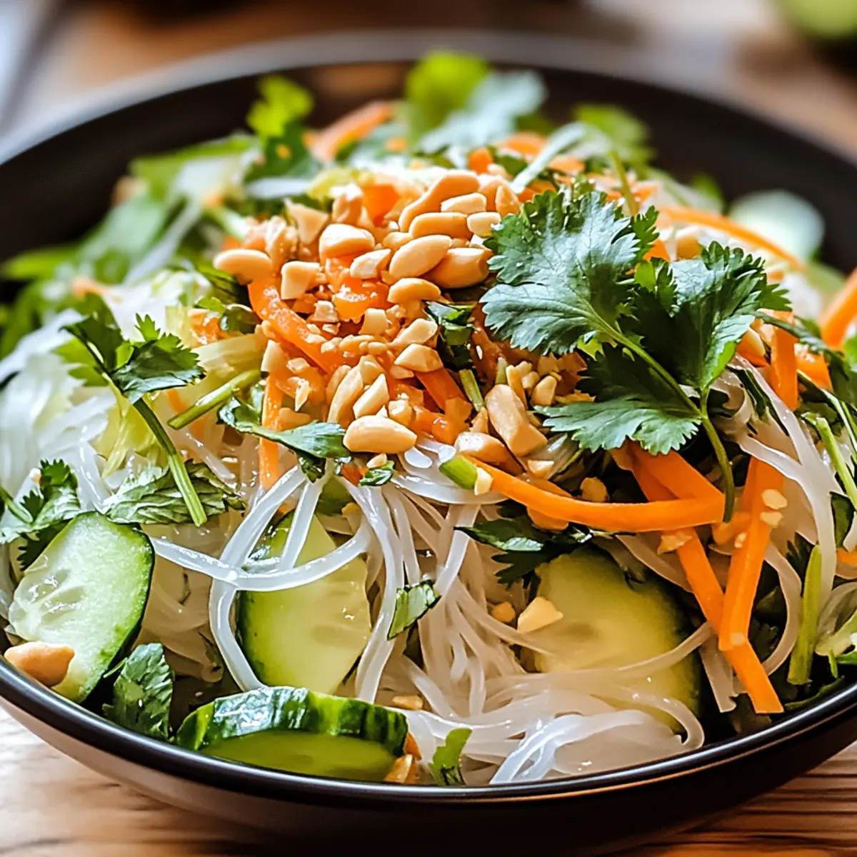 Vietnamese Noodle Salad with Tangy Dressing