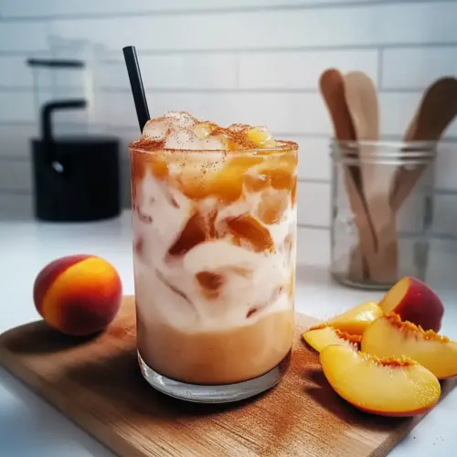 Peach Cobbler Chai Latte