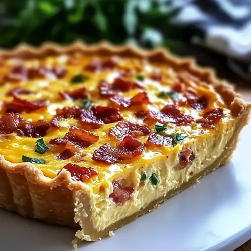 Crustless Bacon & Cheese Quiche