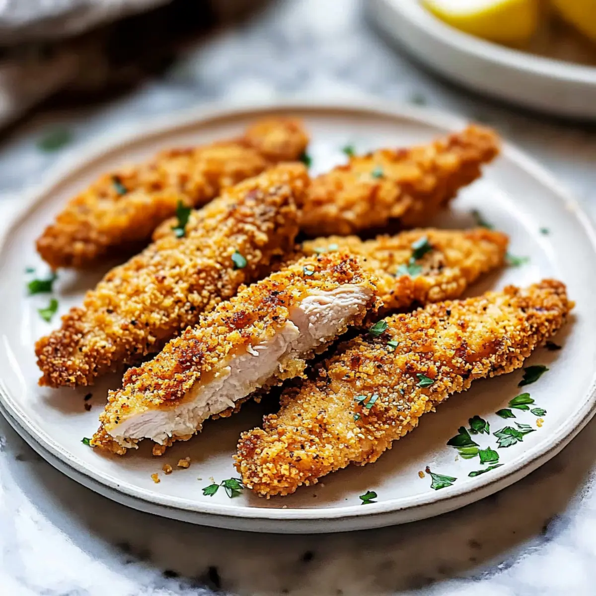 Crispy Oven Baked Chicken Tenders