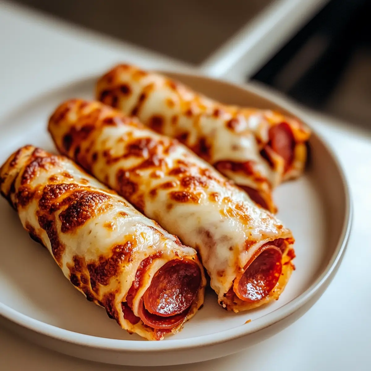 Cheesy Pepperoni Pizza Roll ups