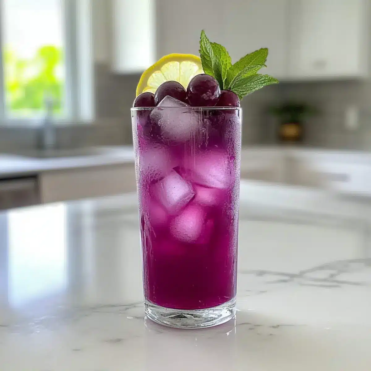 Sparkling Grape Mocktail