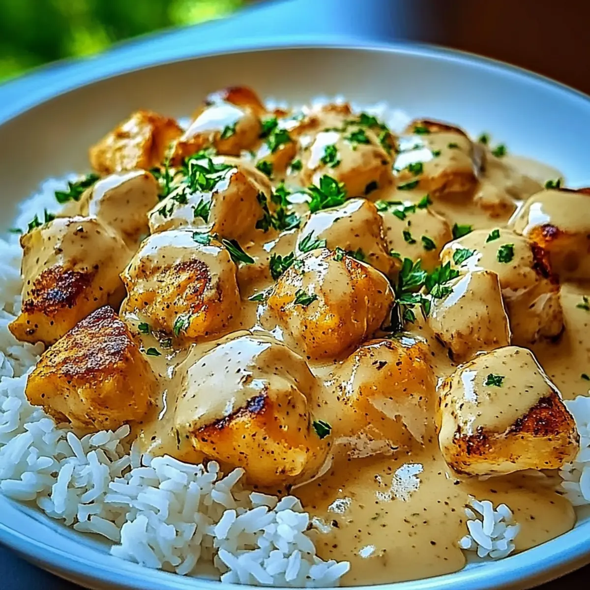 Smothered Chicken and Rice