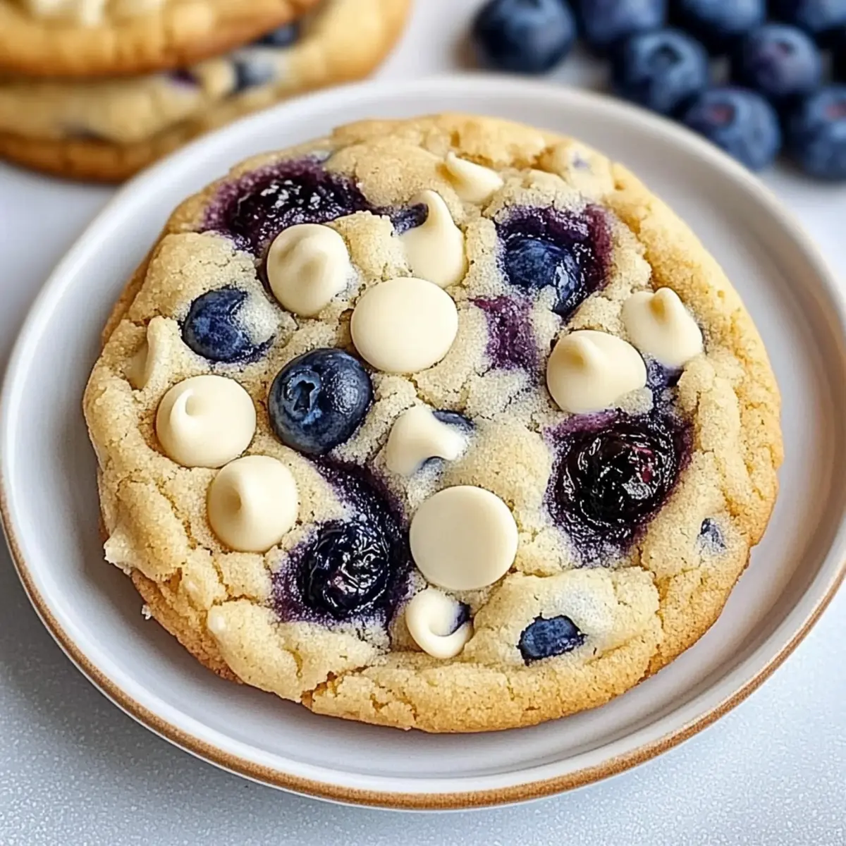 Blueberry White Chocolate Chip Cookies