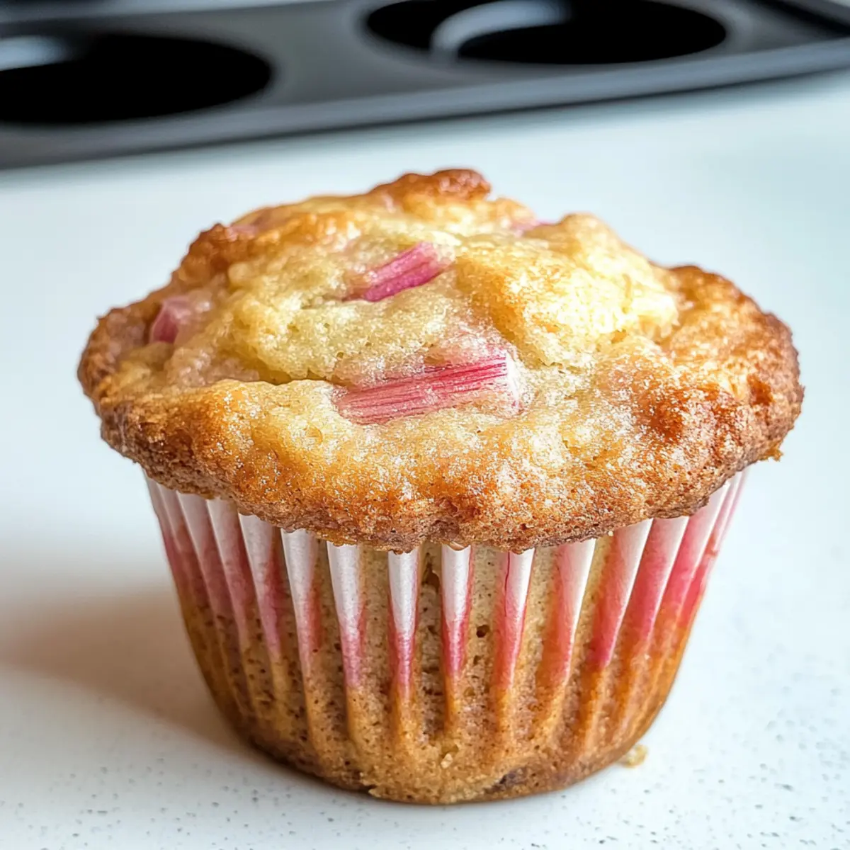 Rhubarb Muffins with Yogurt