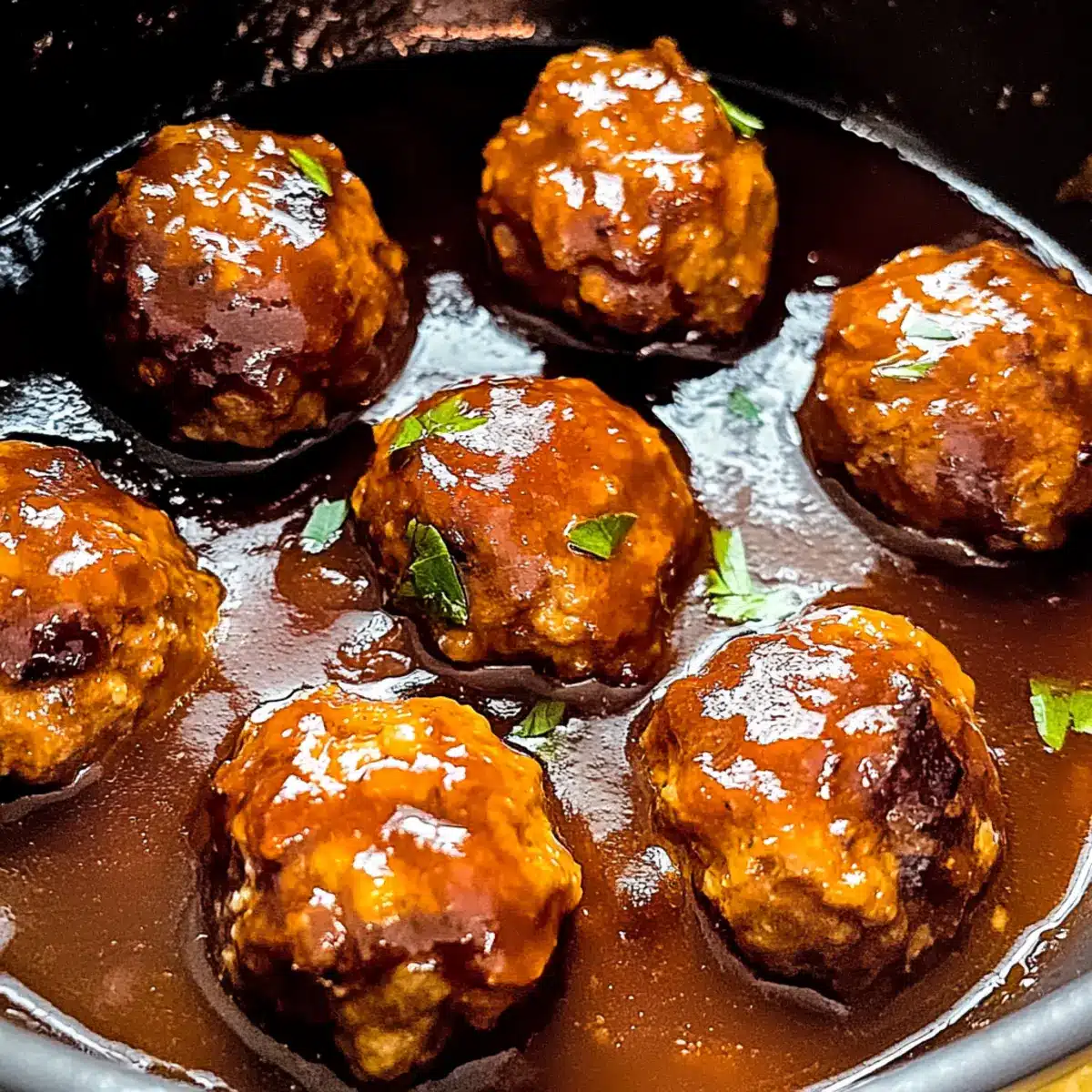 Braised Meatballs in Red Wine Gravy