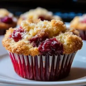 Cherry Cobbler Muffins