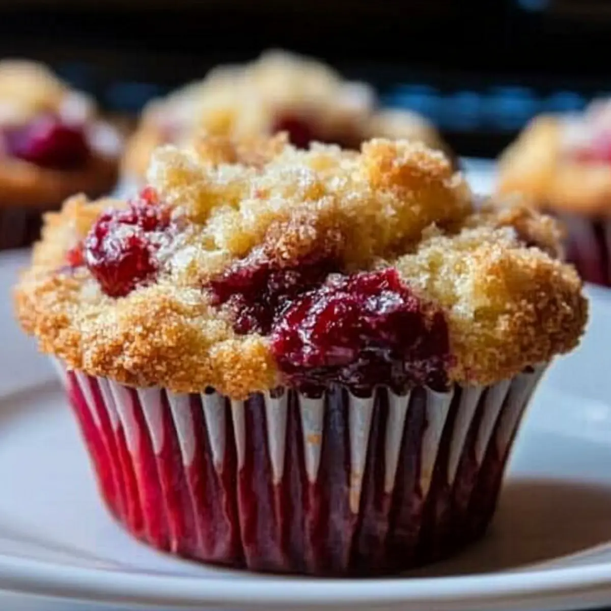 Cherry Cobbler Muffins