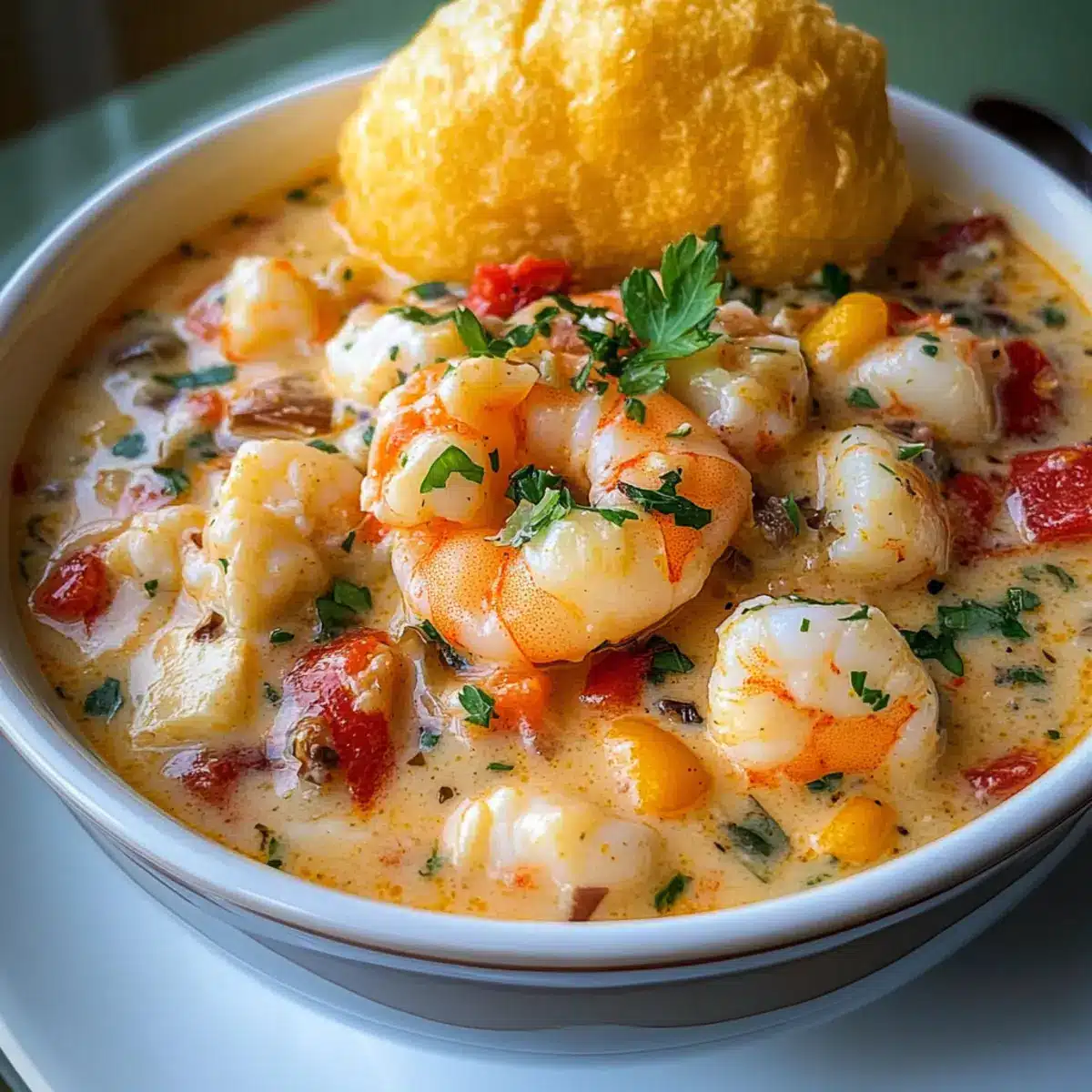 Creamy Seafood and Shrimp Chili
