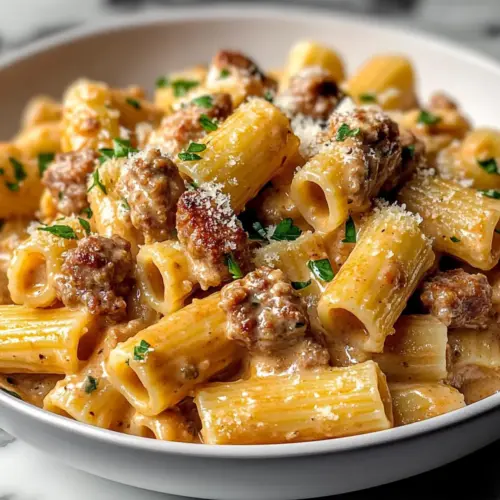 Creamy Italian Sausage Rigatoni