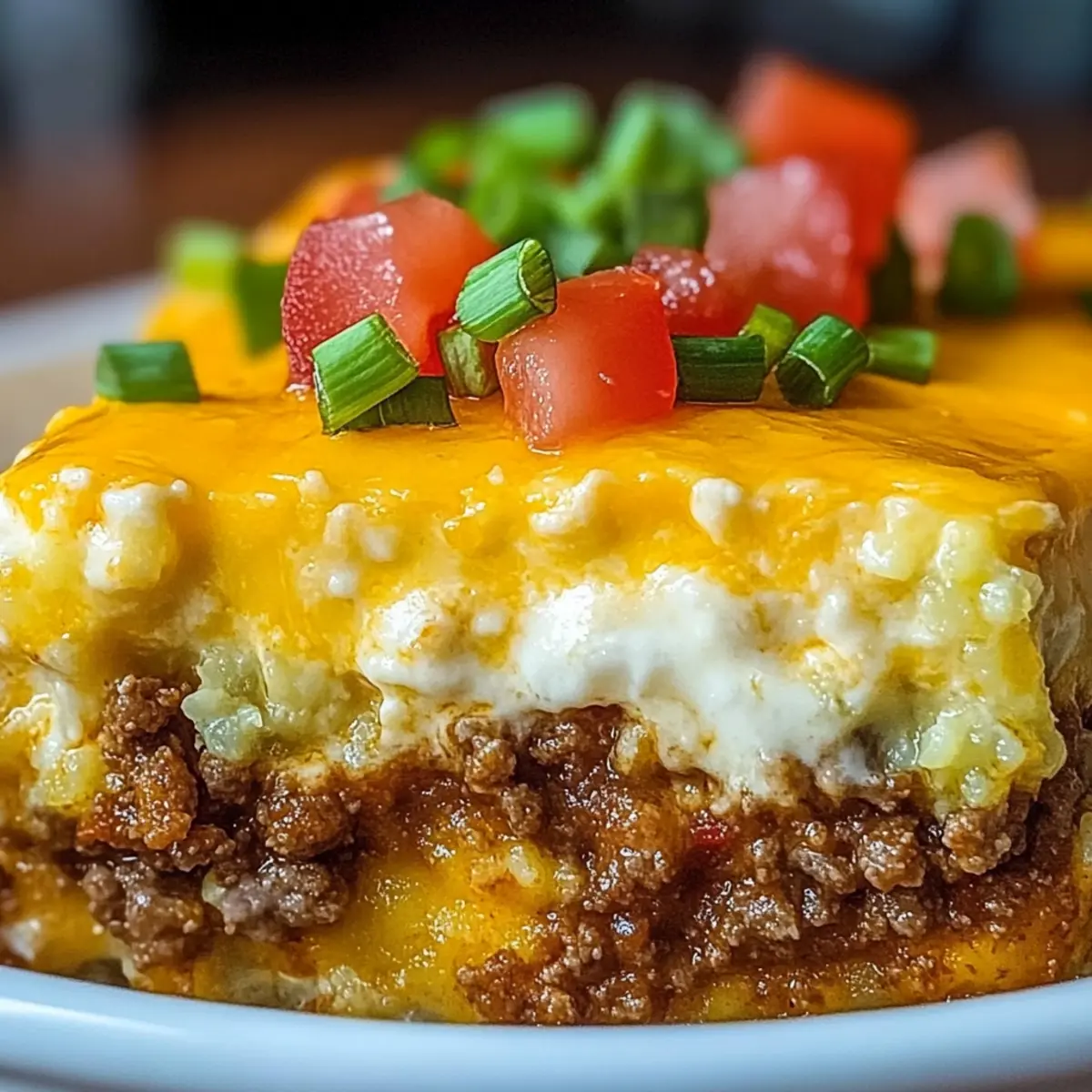 Cheesy Keto Taco Casserole