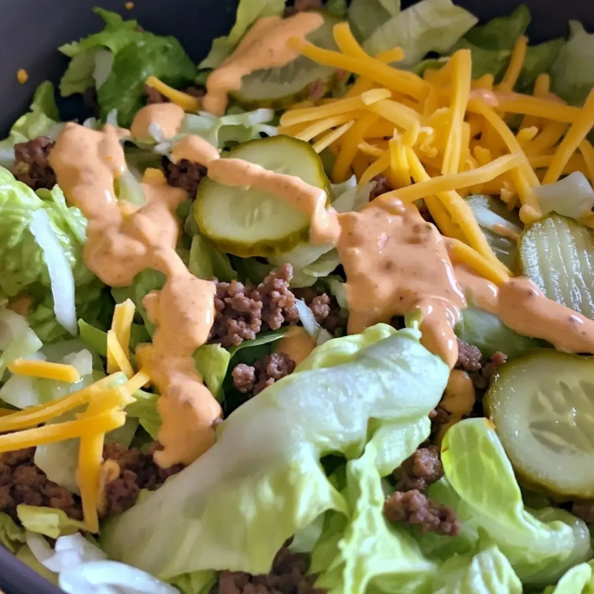 Keto Big Mac Salad Recipe
