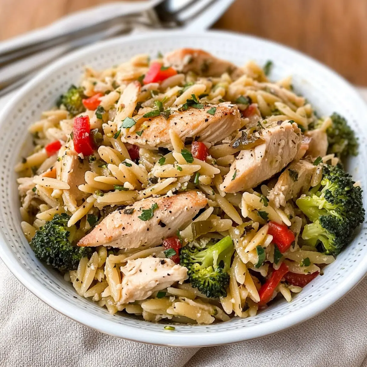 Chicken and Vegetable Orzo