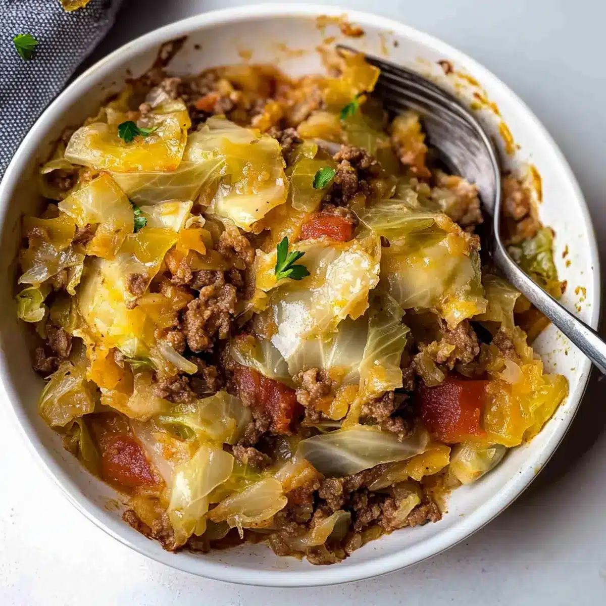 Low Carb Unstuffed Cabbage Casserole