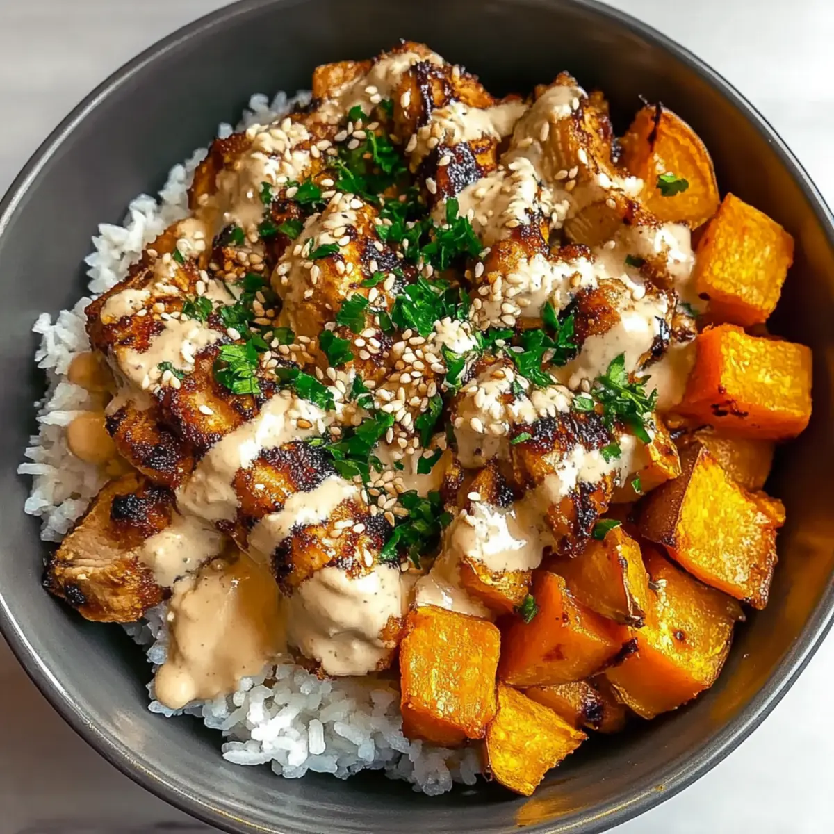 Vibrant Chicken Sweet Potato Bowl