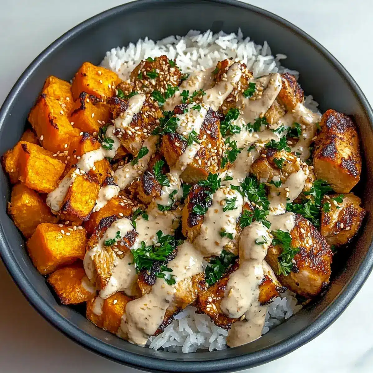 Vibrant Chicken Sweet Potato Bowl
