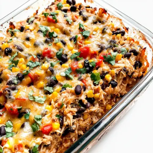 Easy Chicken Burrito Casserole
