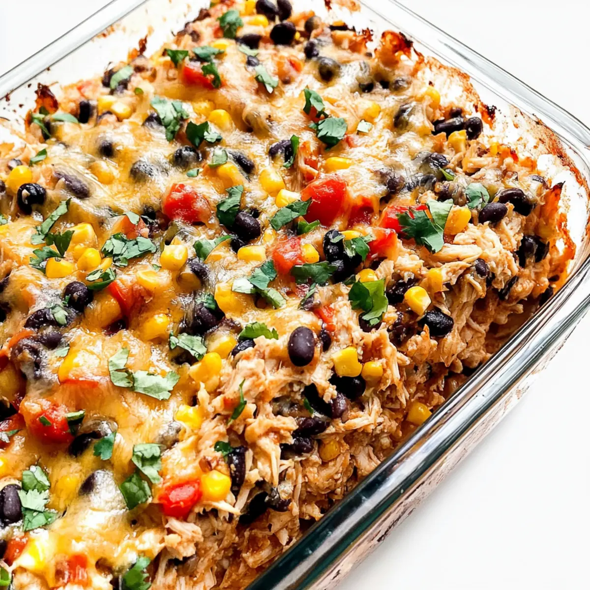 Easy Chicken Burrito Casserole