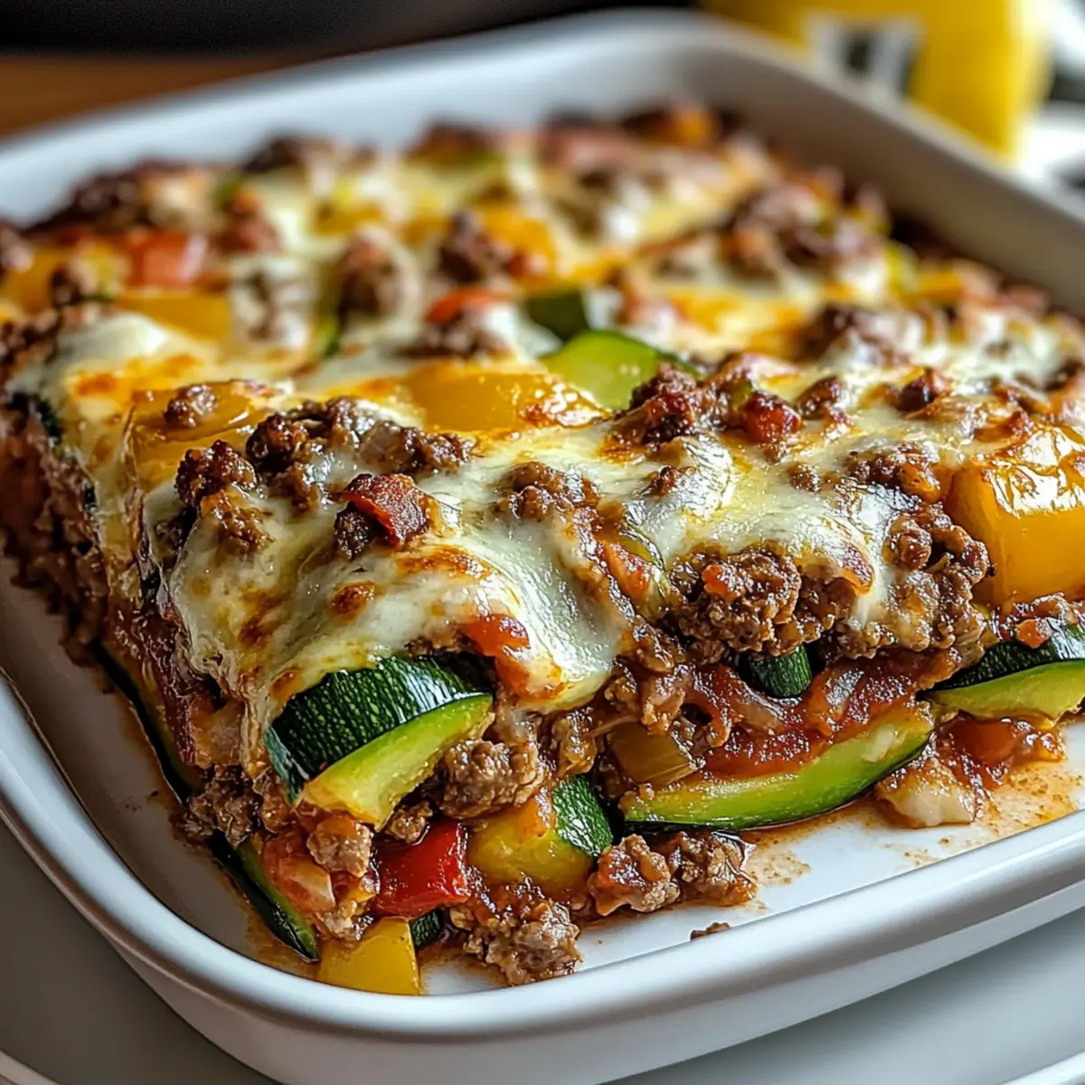 Zucchini Pizza Casserole