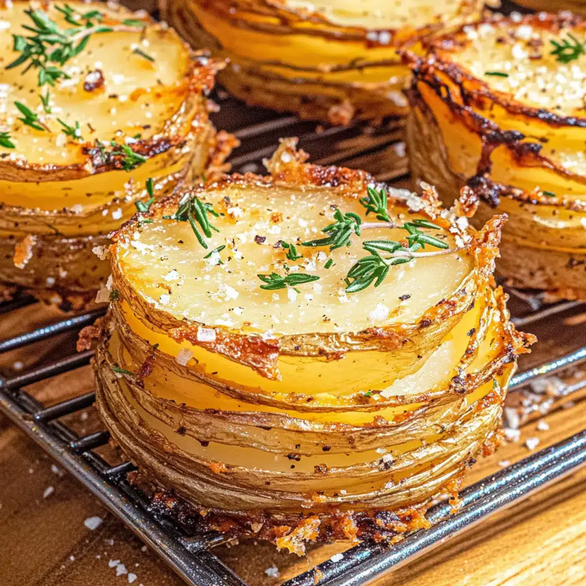 Parmesan Potato Stacks