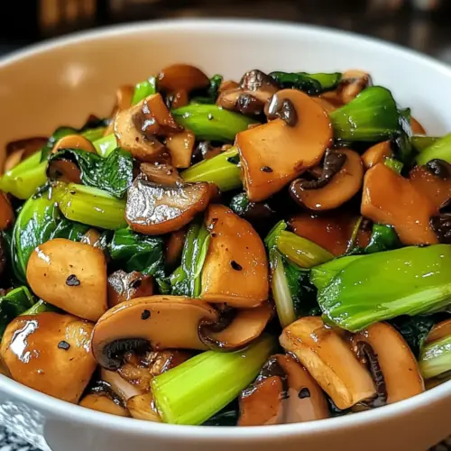 Mushroom and Bok Choy Stir Fry