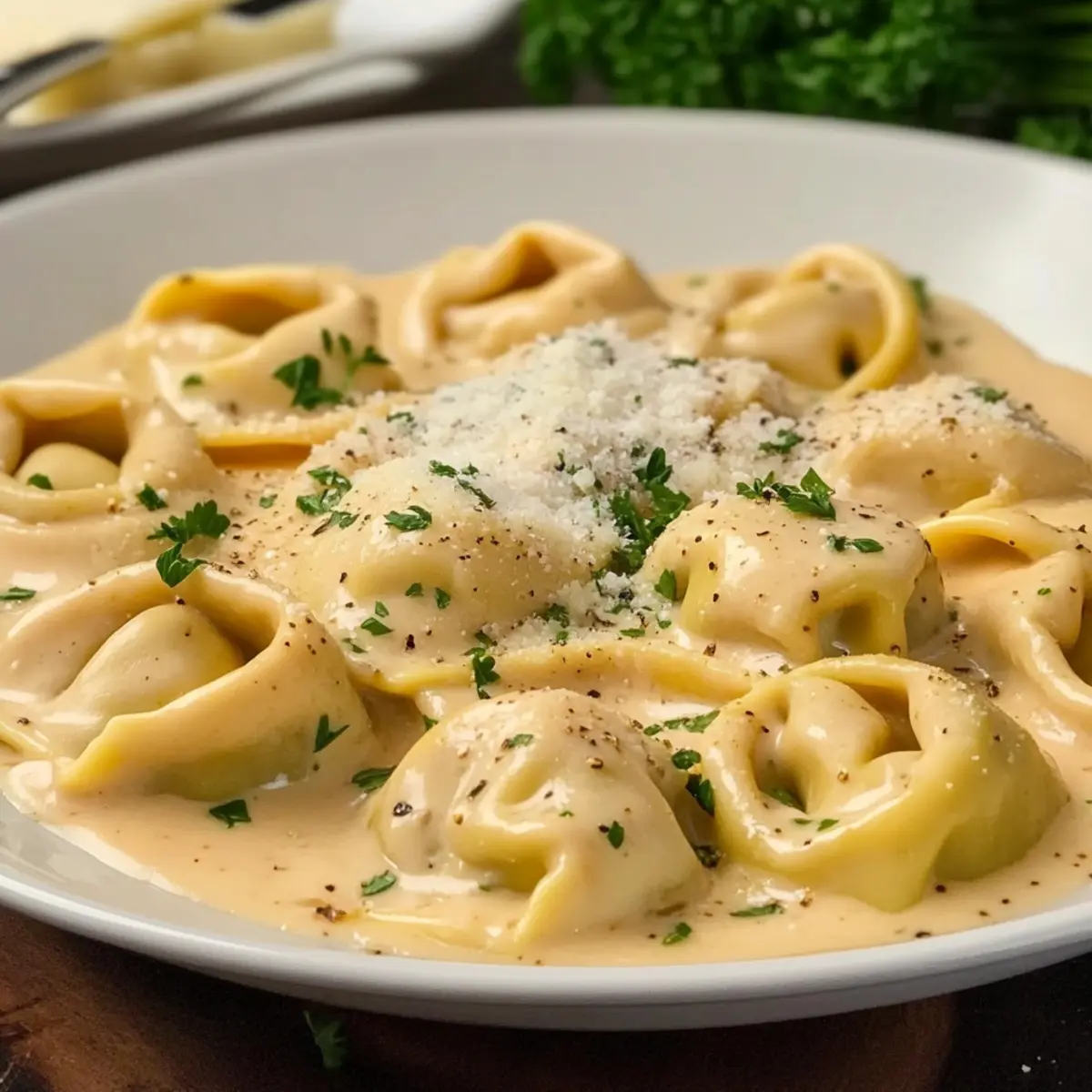 Creamy Cheese Tortellini Alfredo