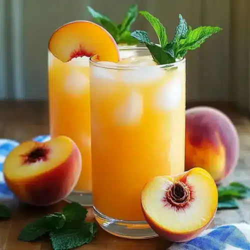 Sweet & Tart Peach Lemonade
