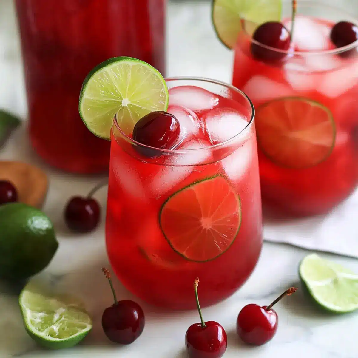 Homemade Cherry Limeade