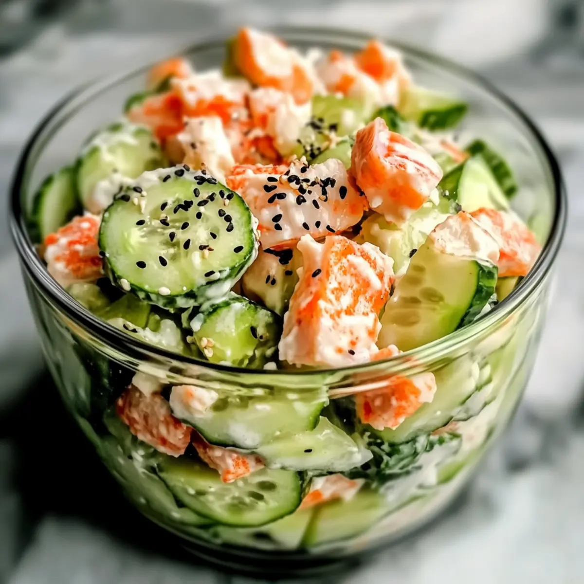 California Roll Cucumber Salad
