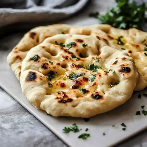 Easy Garlic Naan Bread