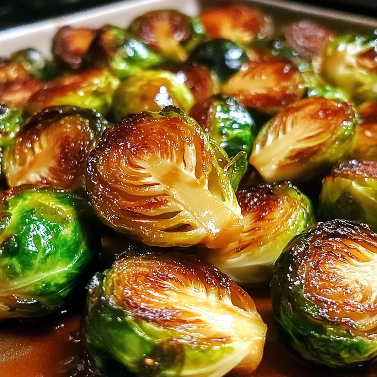Honey Garlic Brussels Sprouts