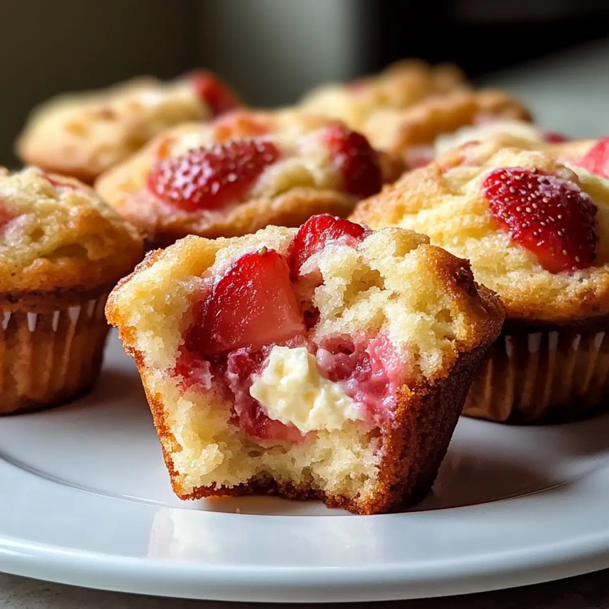 strawberry Cream Cheese Muffins