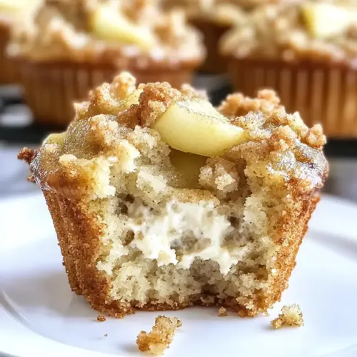 Apple Crisp Cheesecake Muffins
