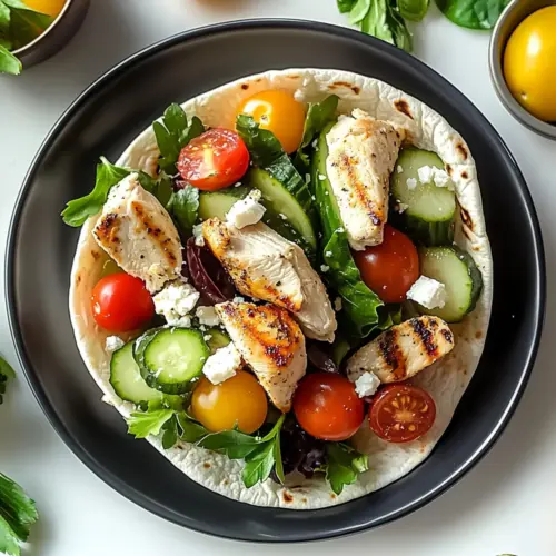Mediterranean Chicken Wraps
