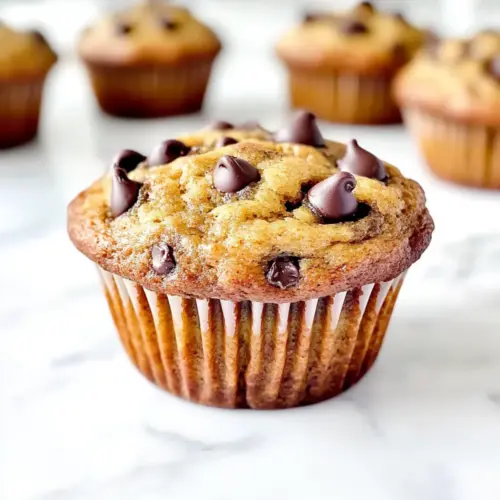Moist Banana Chocolate Chip Muffins