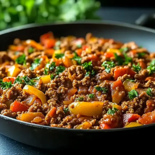 Ground Turkey Pepper Skillet
