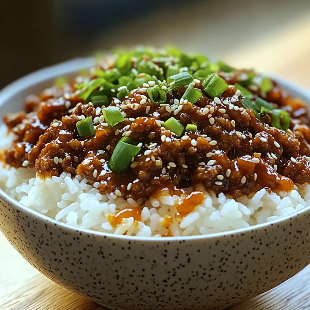 Korean Ground Beef Bowl