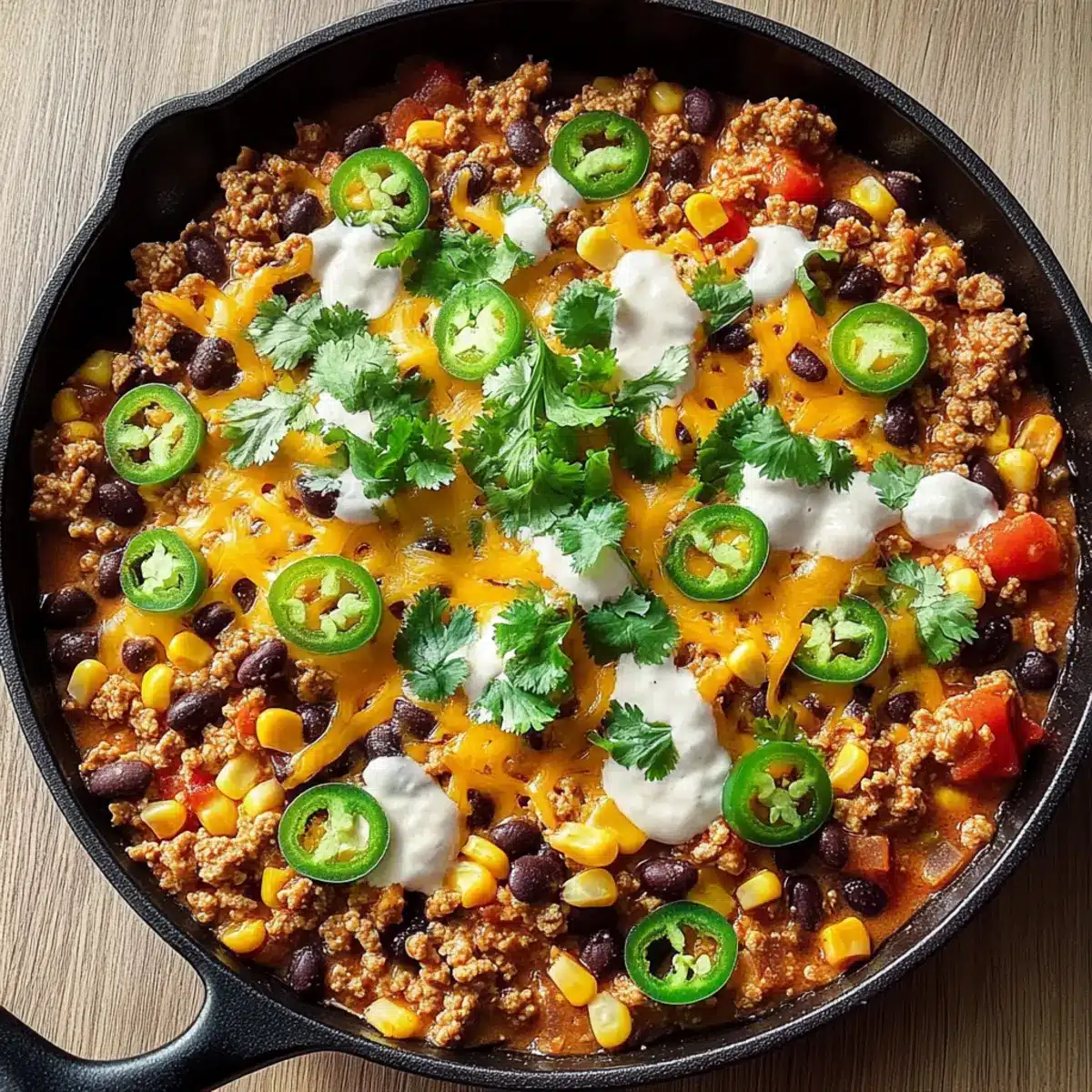 Ground Turkey Taco Skillet