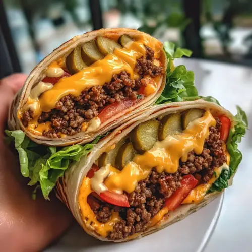 Cheeseburger-Wraps