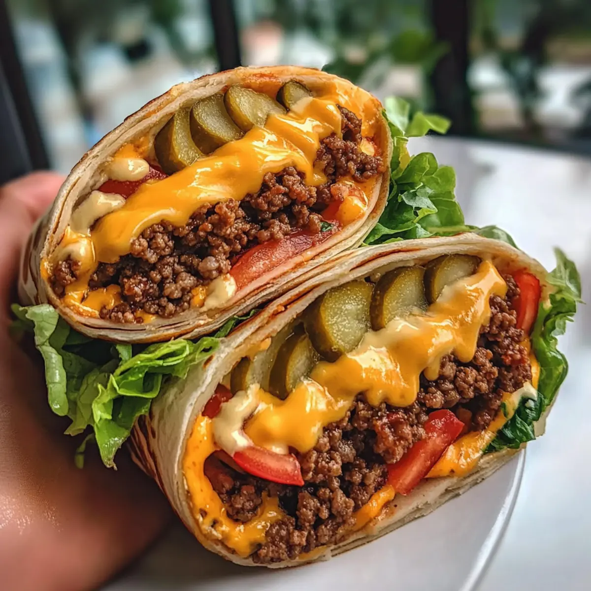 Cheeseburger-Wraps