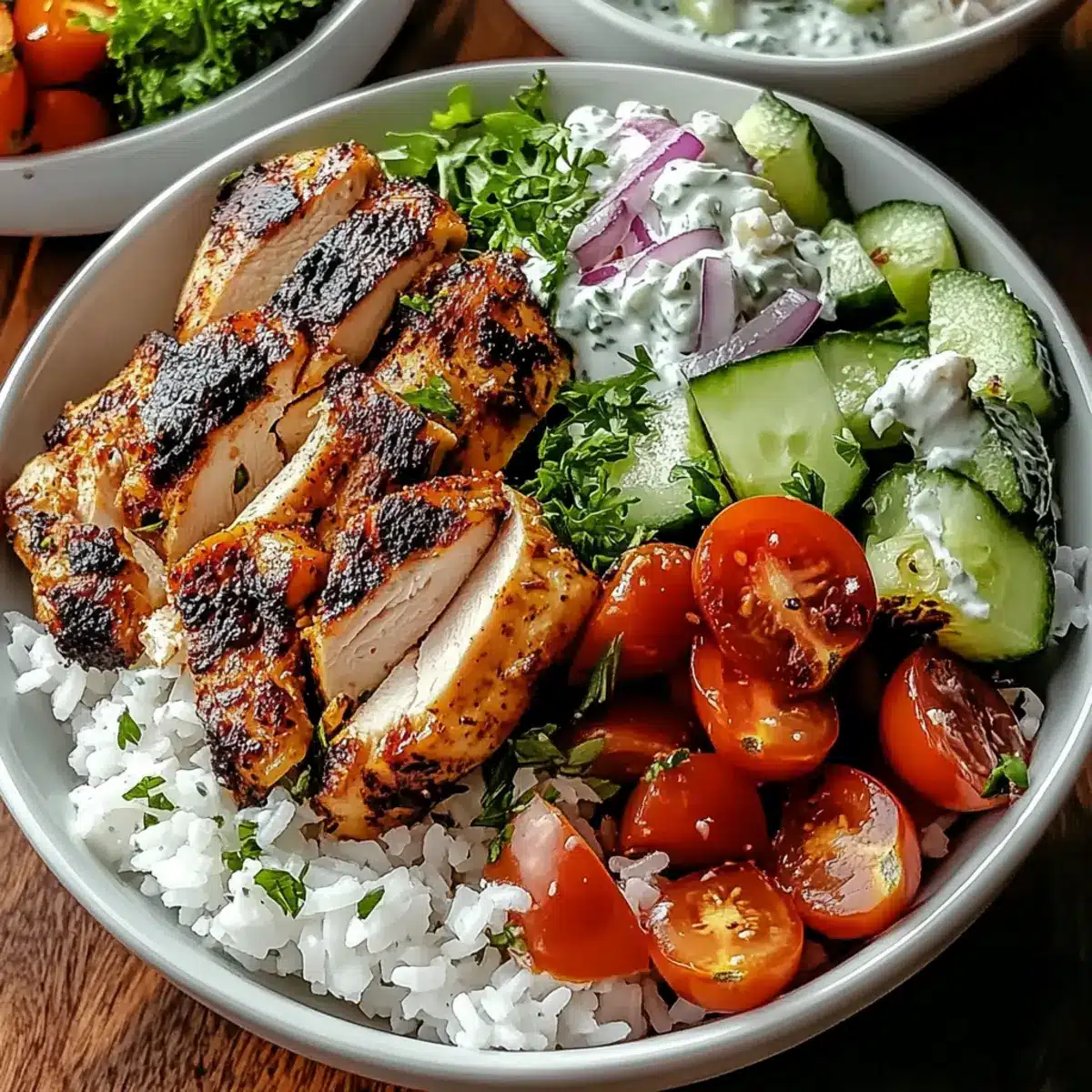 Greek Chicken Gyro Bowls