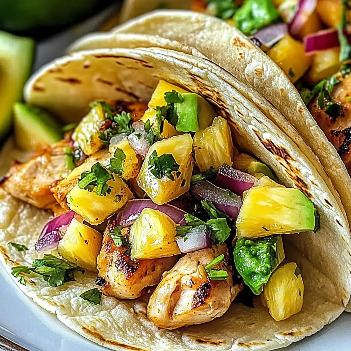 Pineapple Chicken Tacos