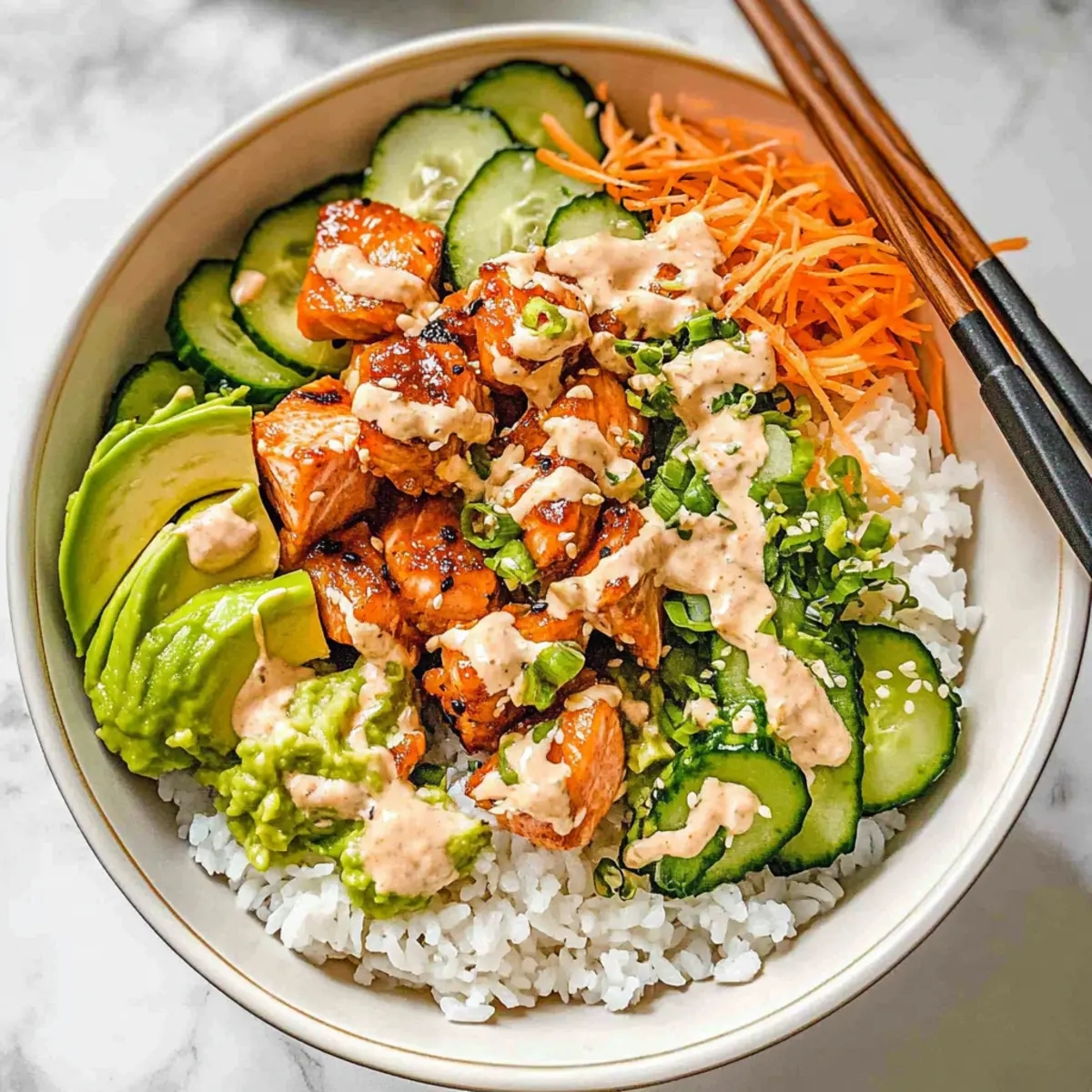 Crispy Salmon Bowls Recipe